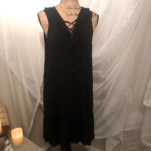 ❤️ 3/$15 ❤️ Black sleeveless fun 1x dress